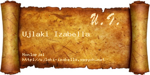 Ujlaki Izabella névjegykártya